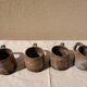 Lot of 4 sandstone glasses