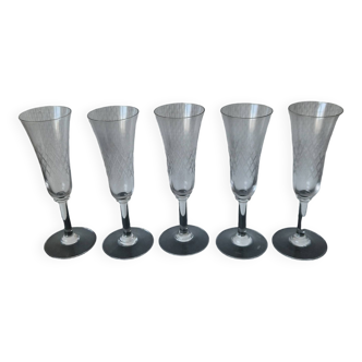 Set of flute glasses