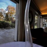 Salviati soliflore vase Aria Piccolo model in transparent ribbed glass