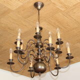 Lustre 12 branches style Hollandais