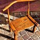 Authentic chair of the Baoulé chief, Côte d'Ivoire, Africa, raw art.