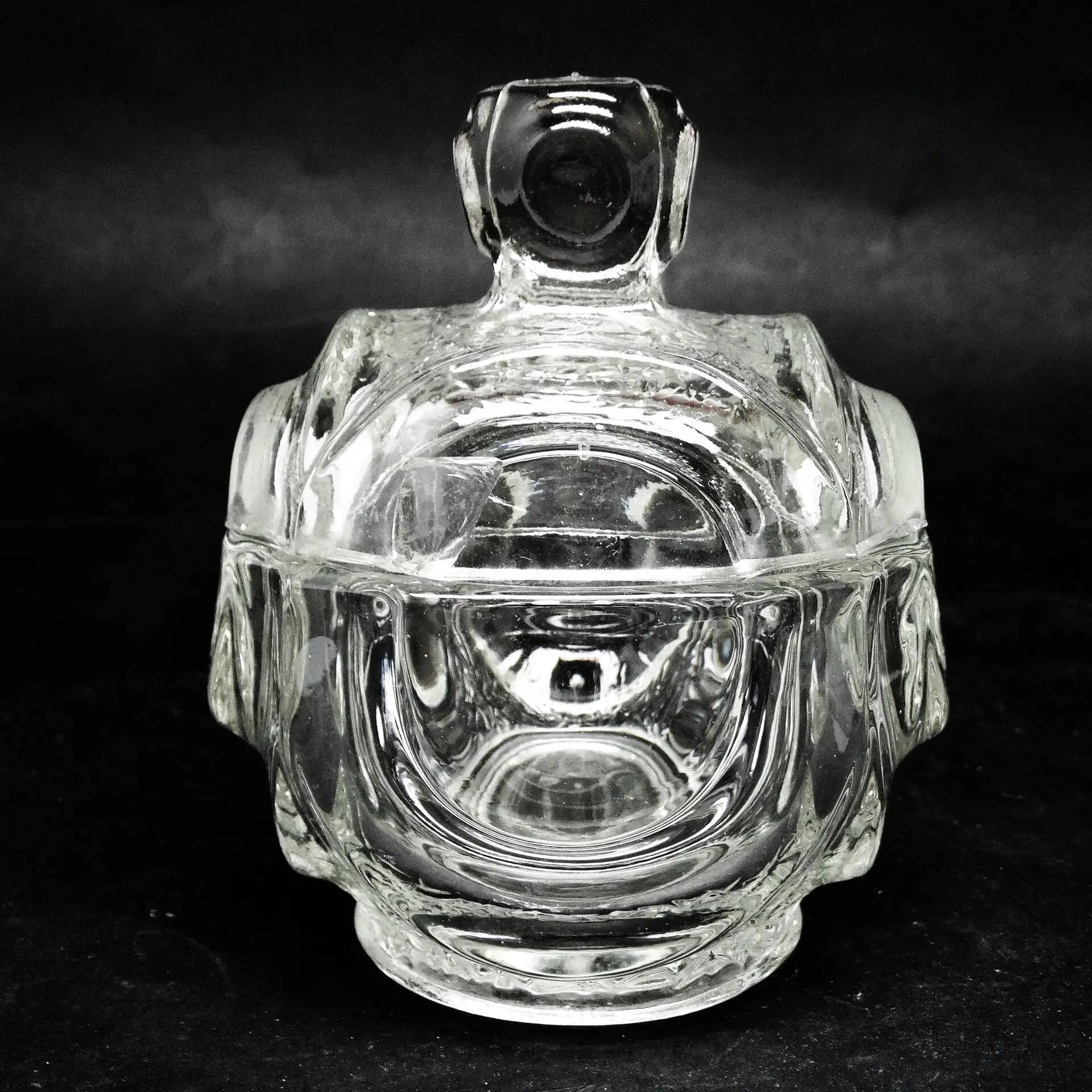 Sucrier, postmodernisme, verre pressé, Pologne, années 1960