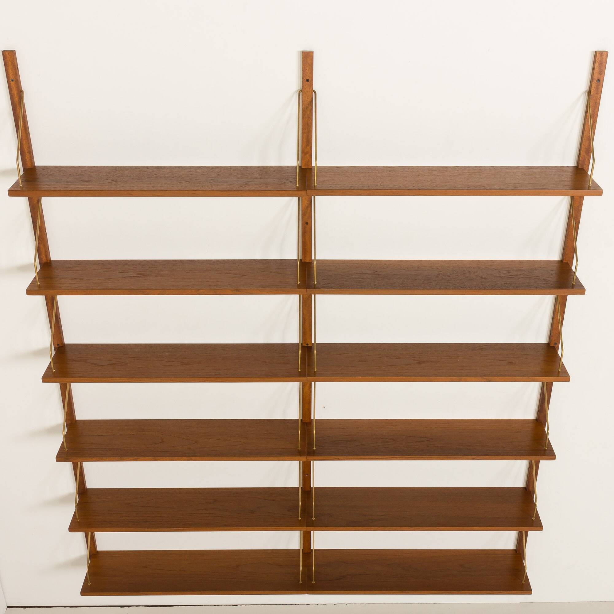 Danish mid century modern renovated  teak shelving unit 1960s
