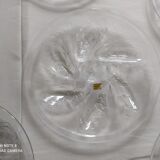 Set of 6 Arcoroc vintage oyster plates excellent condition