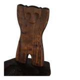 Mid-century Swedish ensemble, set of 4 "Sports Cabin" chairs handmade in pine, 1940s.