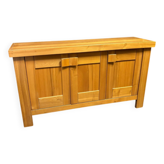 Solid elm sideboard, Maison Regain 1970