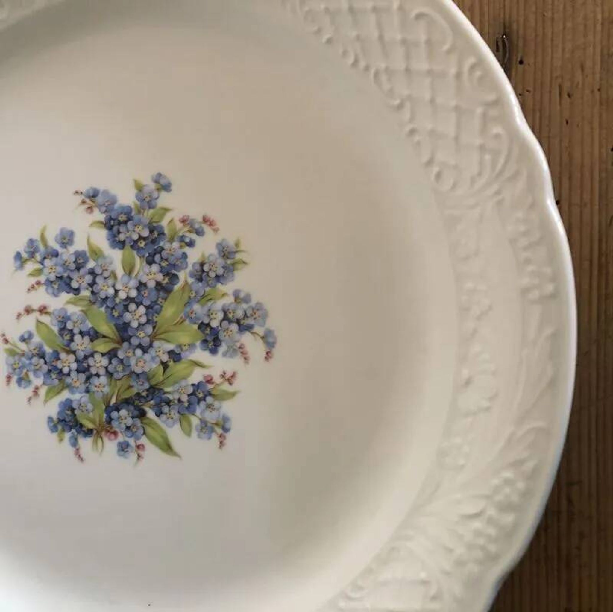 Bavarian porcelain dessert plates