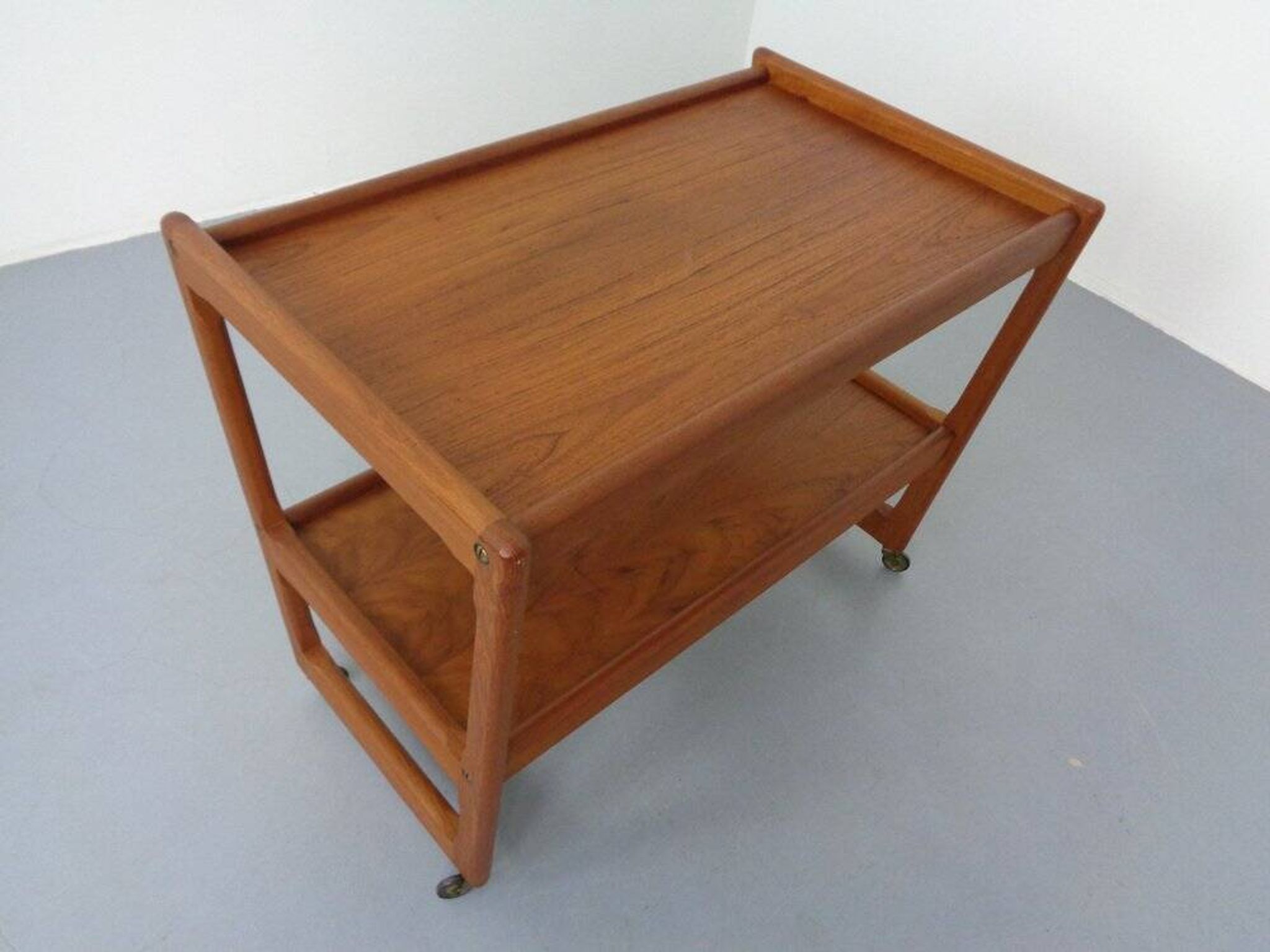 Teak Bar Cart by Holger Georg Jensen for Kubus, Denmark, 1960s