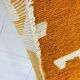 Handmade Moroccan Berber rug, orange, size 150 x 250 cm