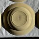 Set of 12 beige, pink, and blue deep plates from Digoin Sarreguemines, vintage.