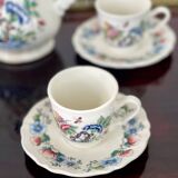Antique Sarreguemines coffee service – “Rouen” model