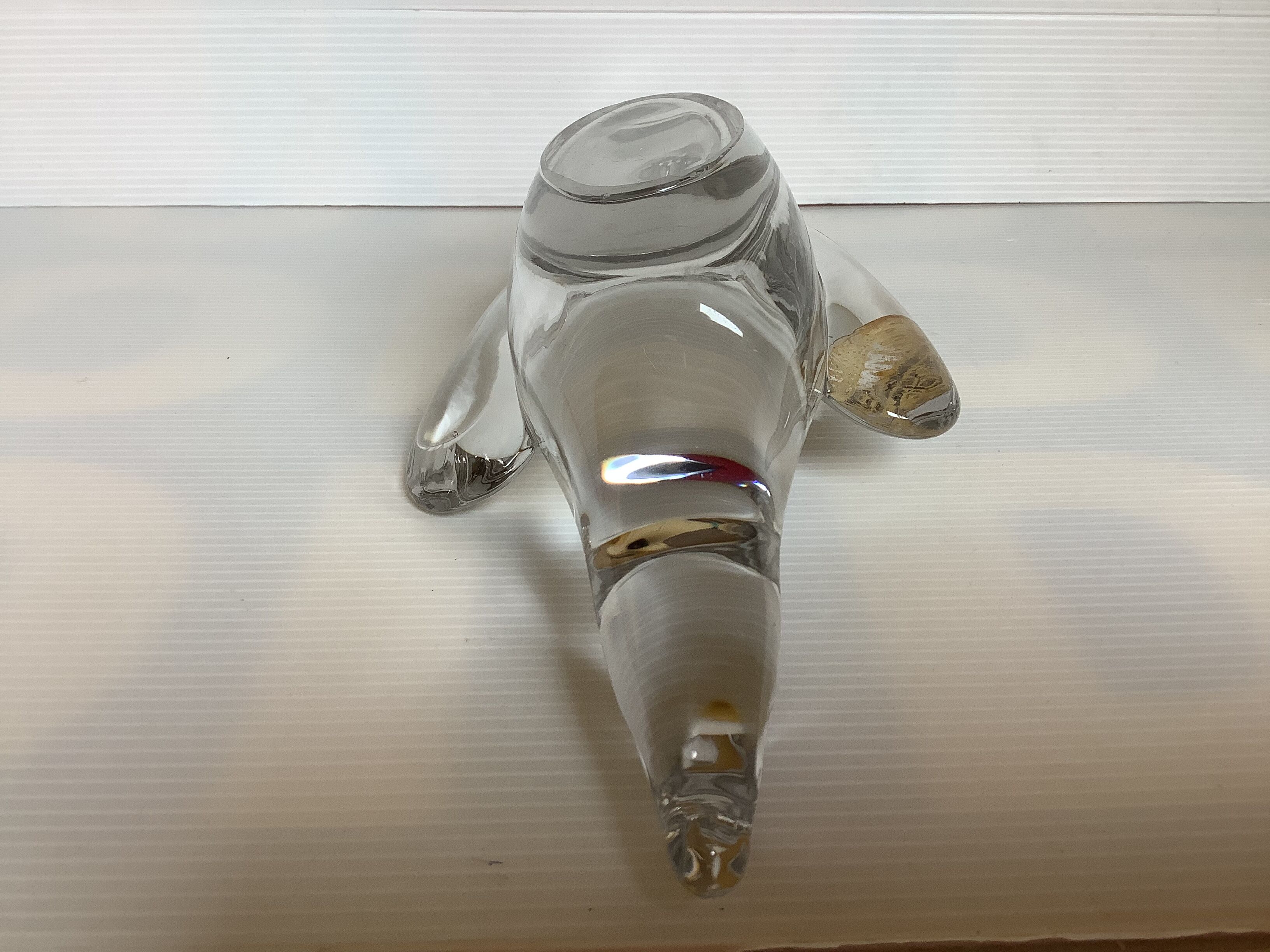 Trinket bowl swallow crystal valves the chatel France