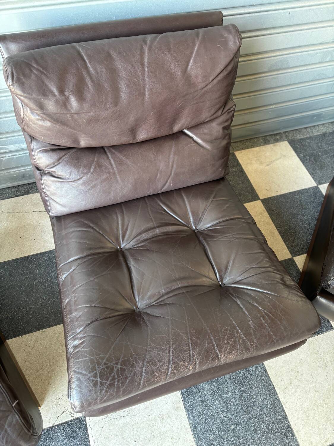 Chauffeuse cuir Roche Bobois