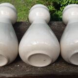 Set of 3 earthenware vases from Villenauxe