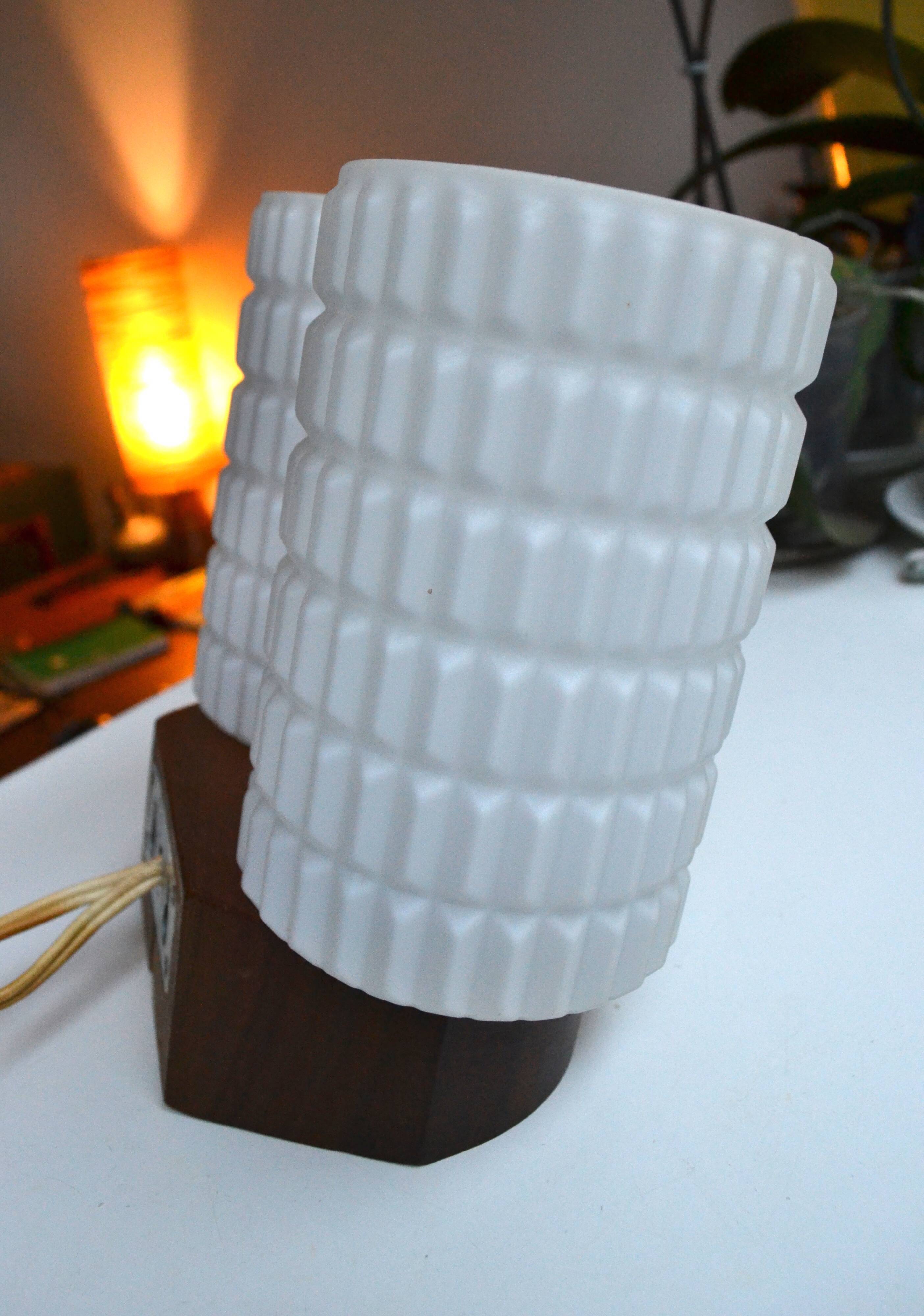 Applique double  scandinave Philips opaline teck