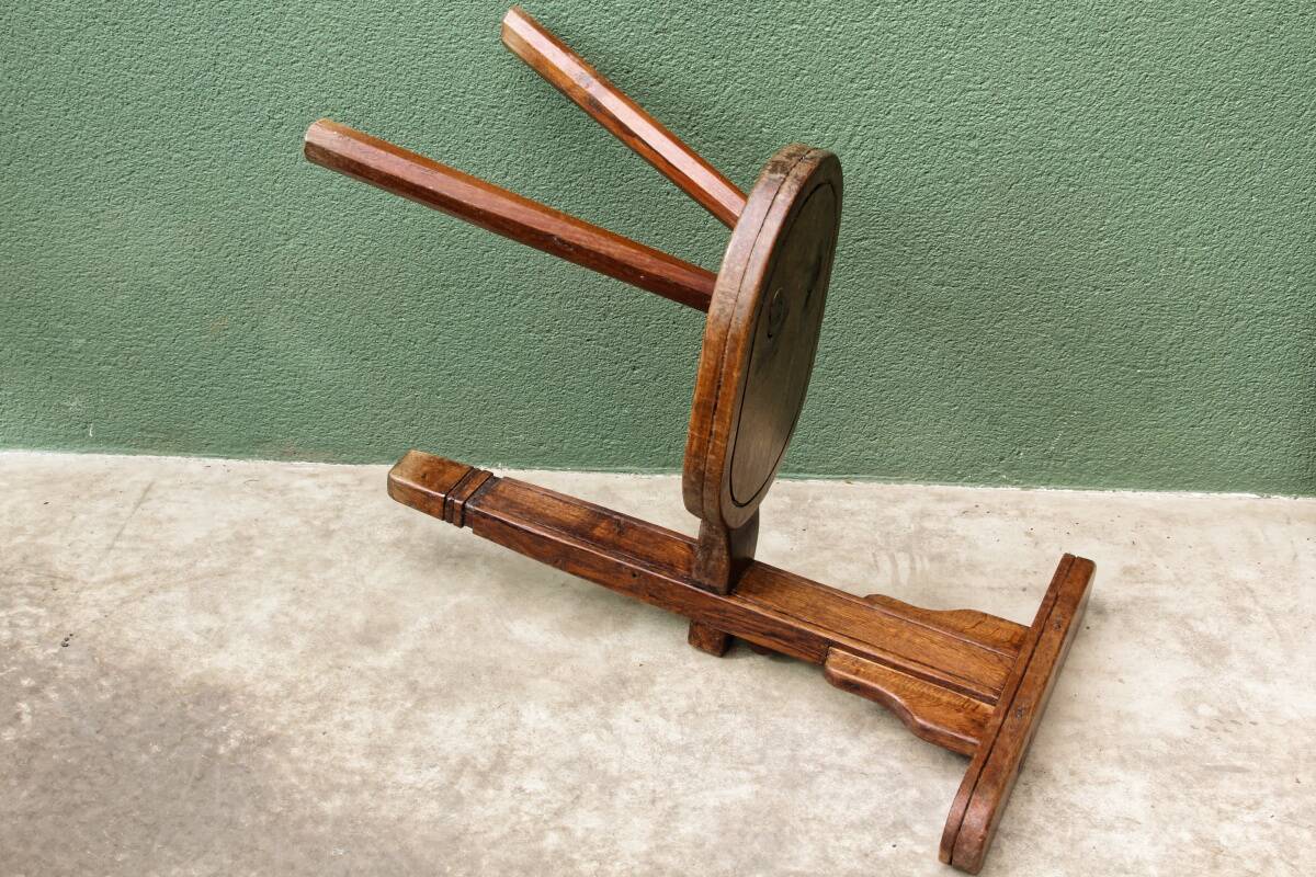 Milking chair, folk art, Alps, 19th century