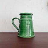 Green glazed terracotta pitcher