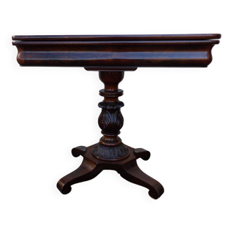 19th century English mahogany pedestal table.