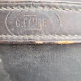 Malle de voyage en cuir époque 1900s