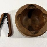 Teak nutcracker & bowl by Flemming Digsmed for Nissen Denmark 1960’s