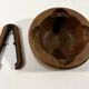 Teak nutcracker & bowl by Flemming Digsmed for Nissen Denmark 1960’s