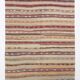 Red & Cream Striped Kilim Rug, 150x260Cm