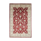 Handmade traditional red ziegler rug floral wool area rug- 124x187cm