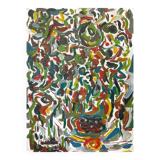 Abstract composition painting