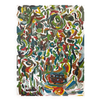 Abstract composition painting