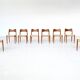 Arne Hovmand Olsen set of eight dining chairs in oak Mogens Kold Denmark 19