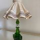 Lampe cristal émeraude Art Déco