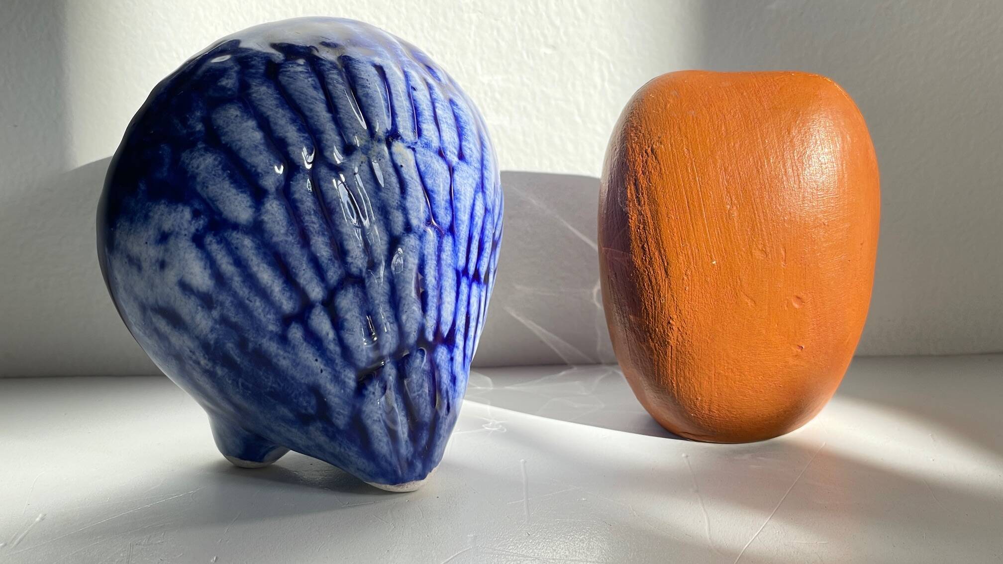 Vintage Handmade Ceramic Owls