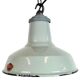 Industrial Grey Enamel Factory Pendant Lamp from Thorlux, 1960s