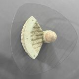 Vintage free-form stone marquetry coffee table, 1980s