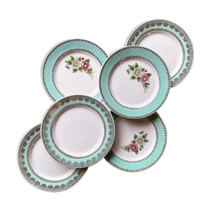 Suite de 6 assiettes à dessert