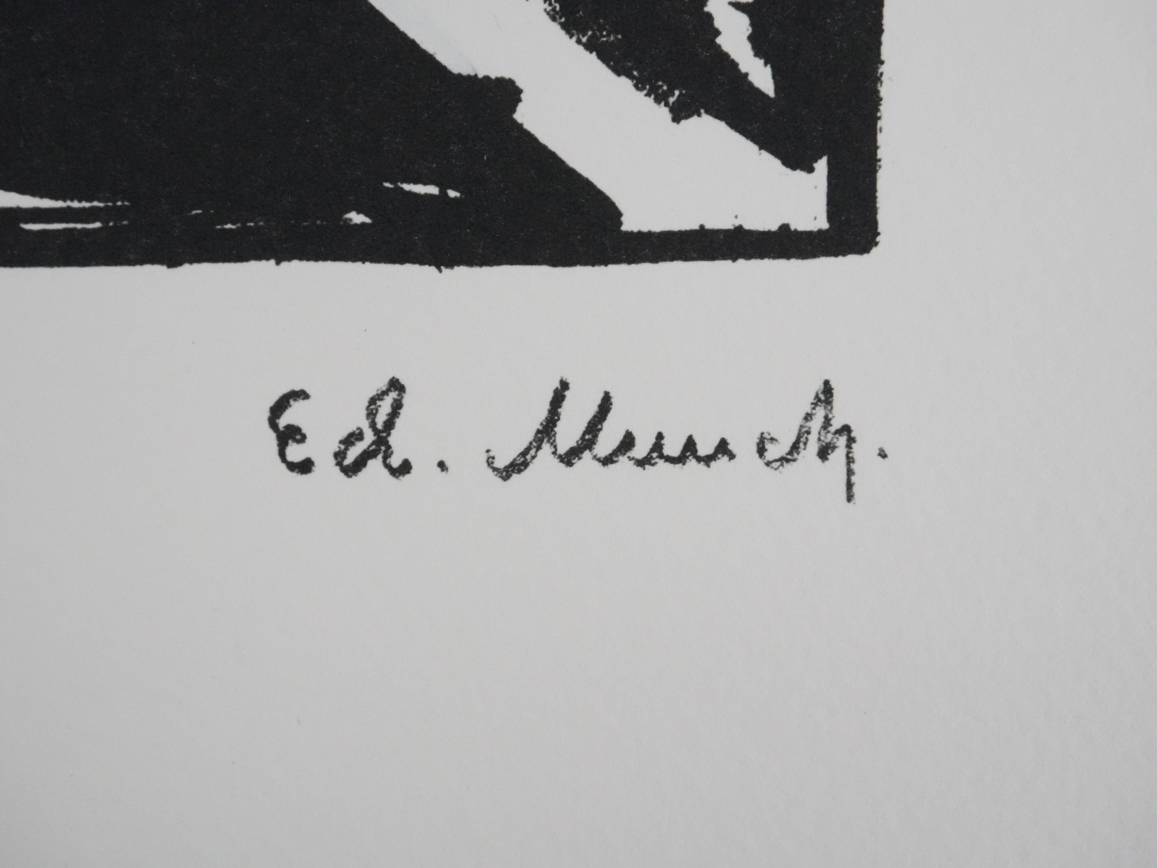 Edvard Munch: The Scream, signed lithograph