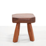Oak stool brutalist vegetable table