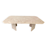 Table basse vintage en pierre fossile, 1970