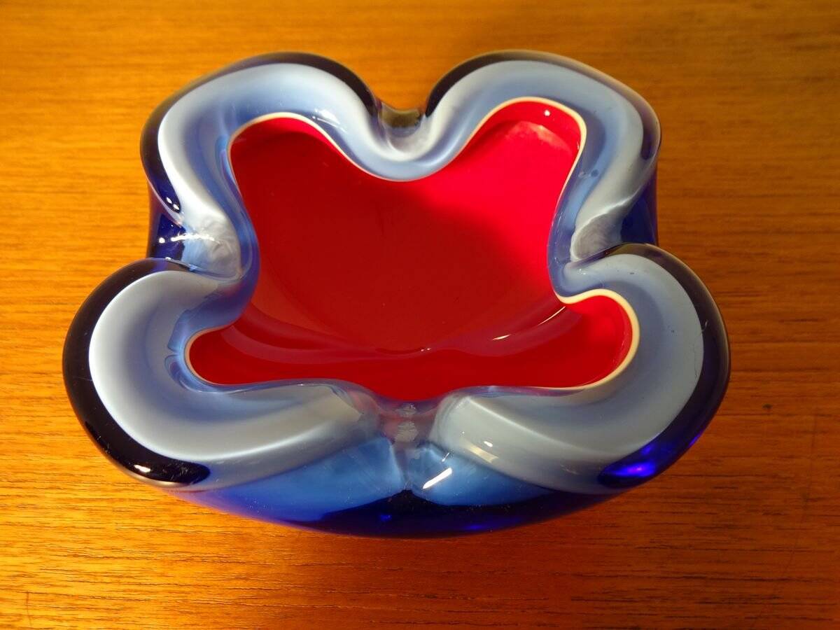 Italian Murano Glass Ashtray, 1960s
