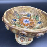 Cup, empty pocket, La Roue factory, Roland Zobel taste, enameled ceramic, Vallauris, decor