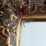 Golden Wood Type Mirror With Berain Decoration