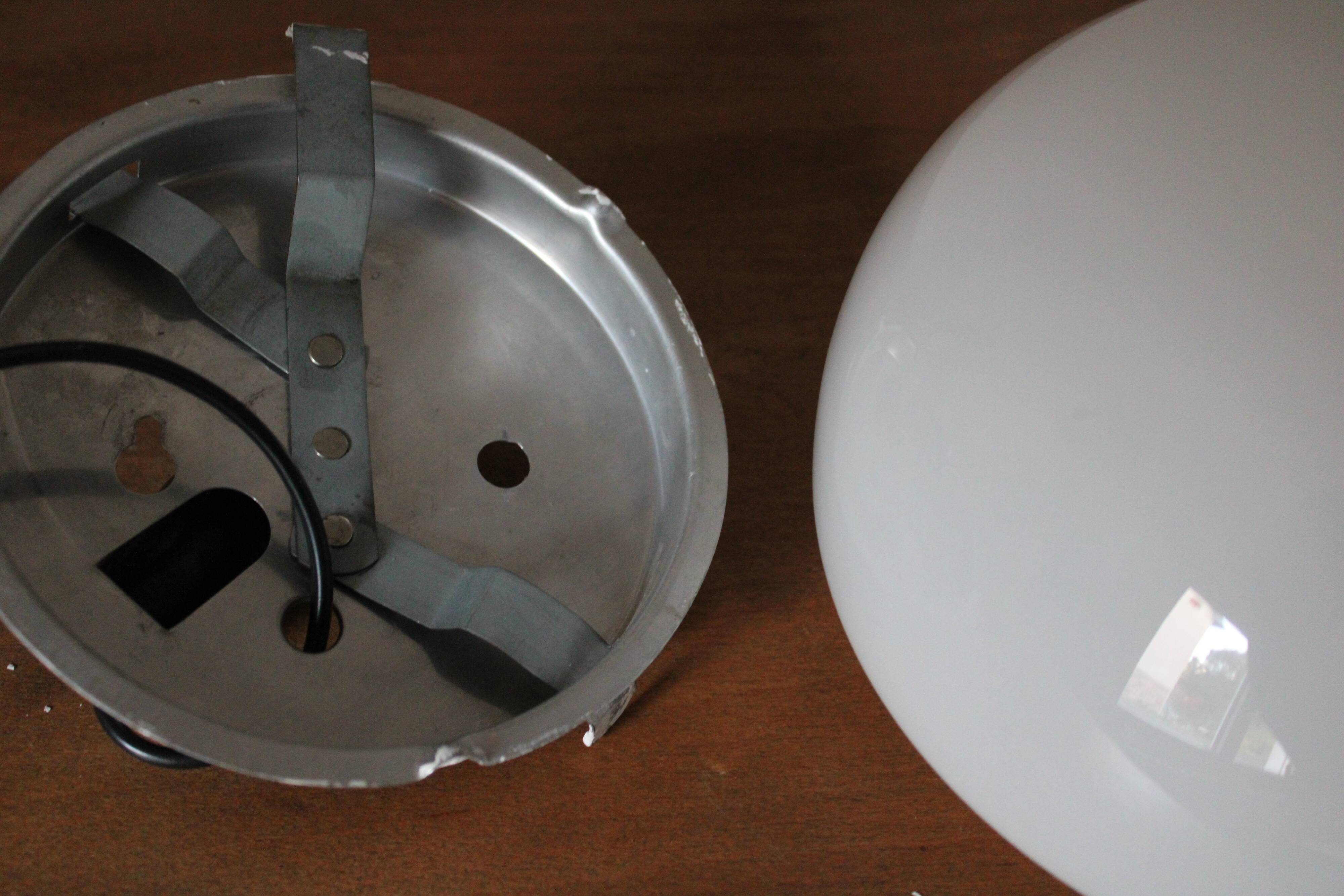 White opaline ldr ceiling light