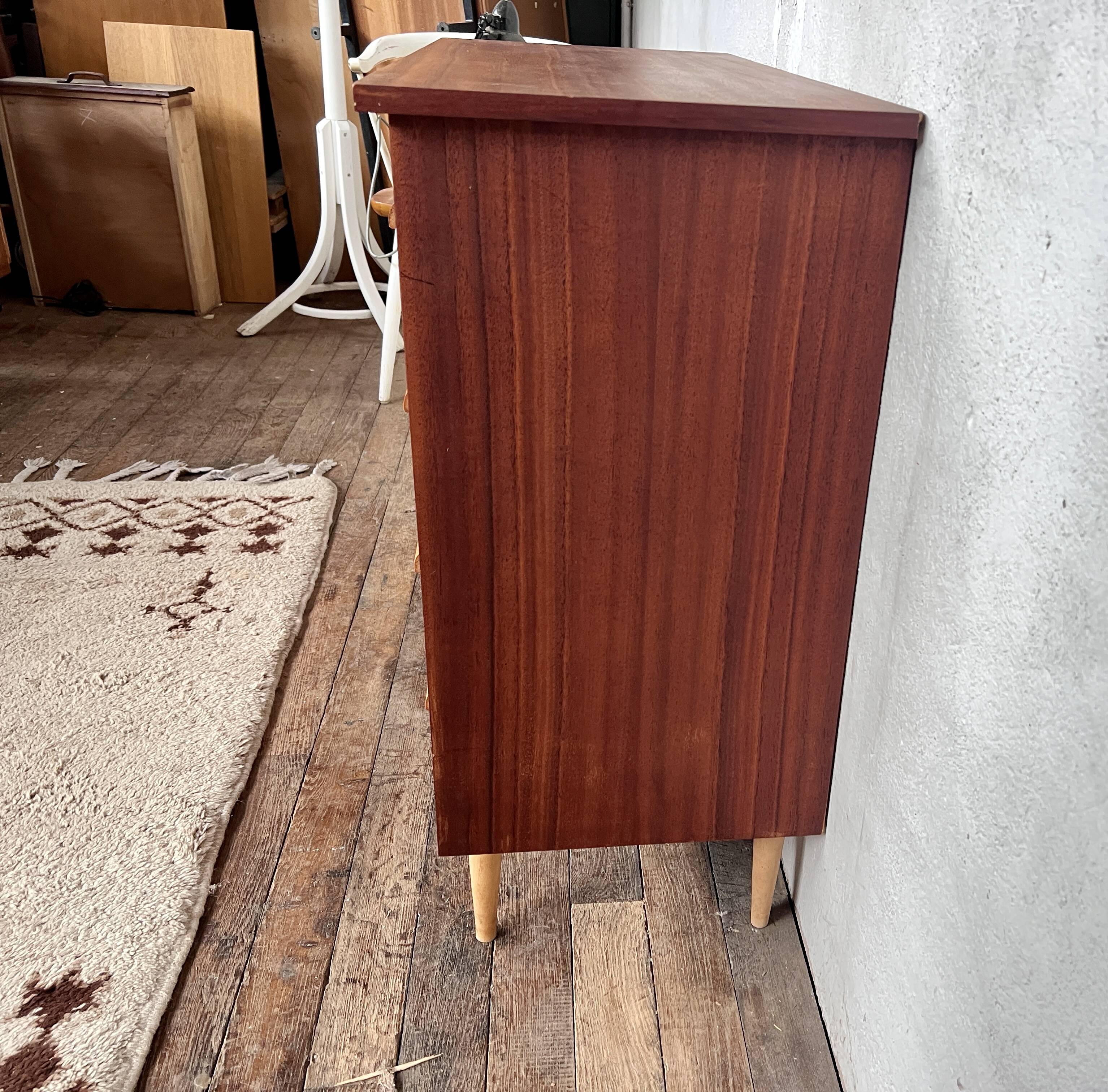 Scandinavian teak chest of drawers