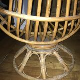 Chair swivel rattan