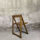 Vintage folding chair in wood by Aldo Jacober