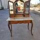 Rocaille dressing table marble top, one drawer