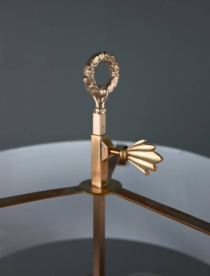 Bronze Bouillotte Lamp, Restoration Style – Early 20th Century