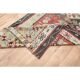 1970s Turkish Oushak Handmade Wool Cotton Red Runner Rug 131x354