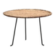 Round rattan side table by Raoul Guys