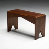 Mid-Century Walnut Bench, France, Late 20th Century